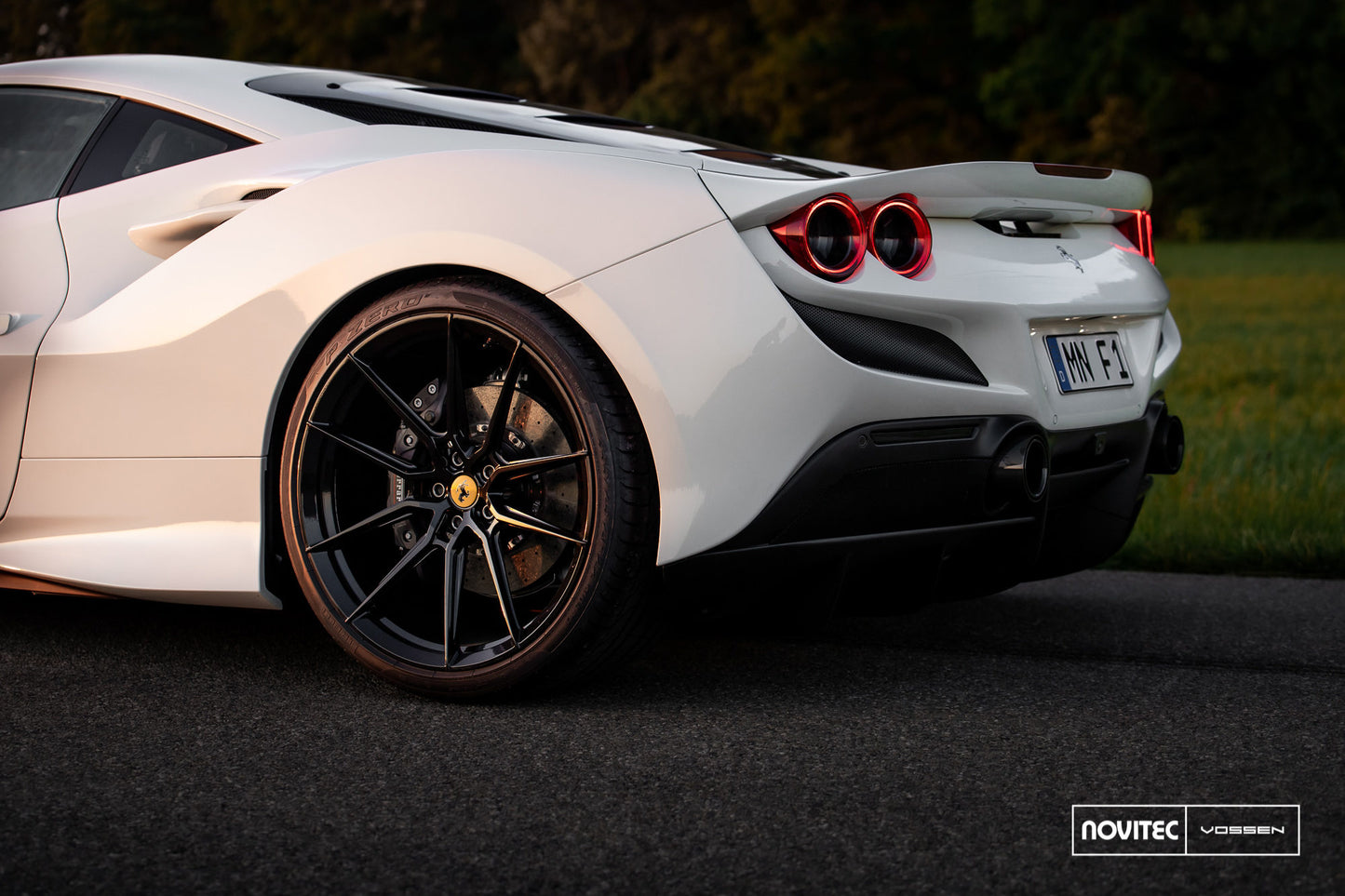 Vossen NF9 Wheel Set for Ferrari F8 - 21 Inch - Satin Black