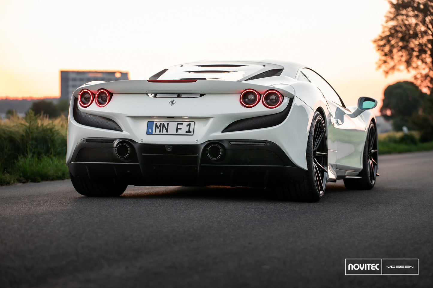 Vossen NF9 Wheel Set for Ferrari F8 - 21 Inch - Satin Black