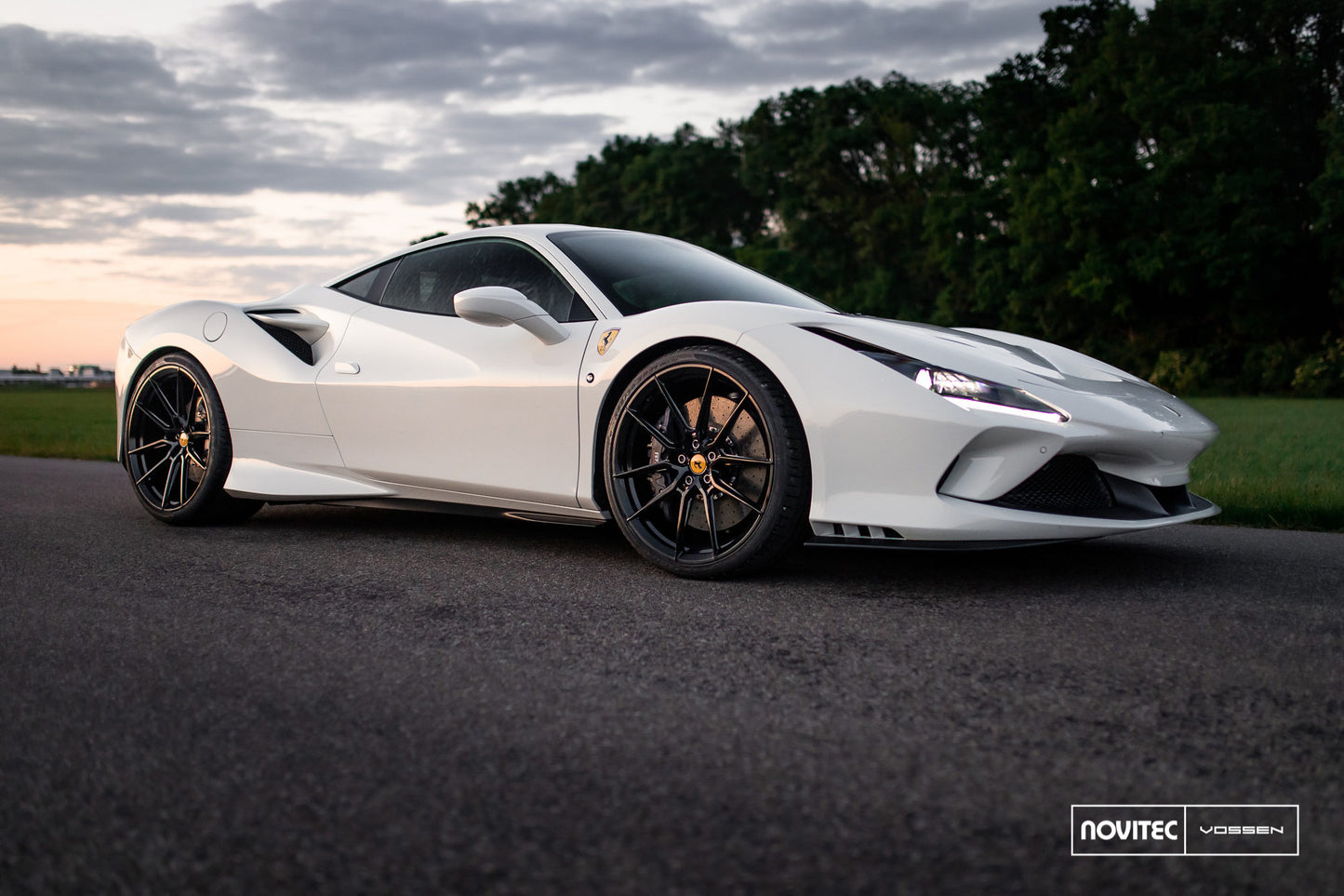 Vossen NF9 Wheel Set for Ferrari F8 - 21 Inch - Satin Black