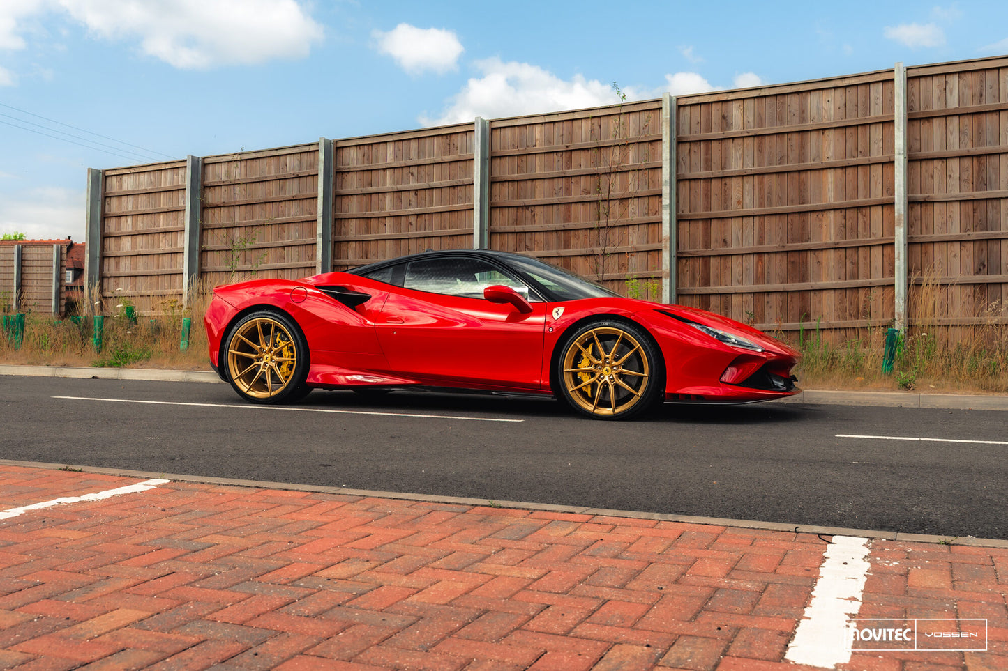 Vossen NF9 Wheel Set for Ferrari F8 - 21 Inch - Imperial Gold brushed