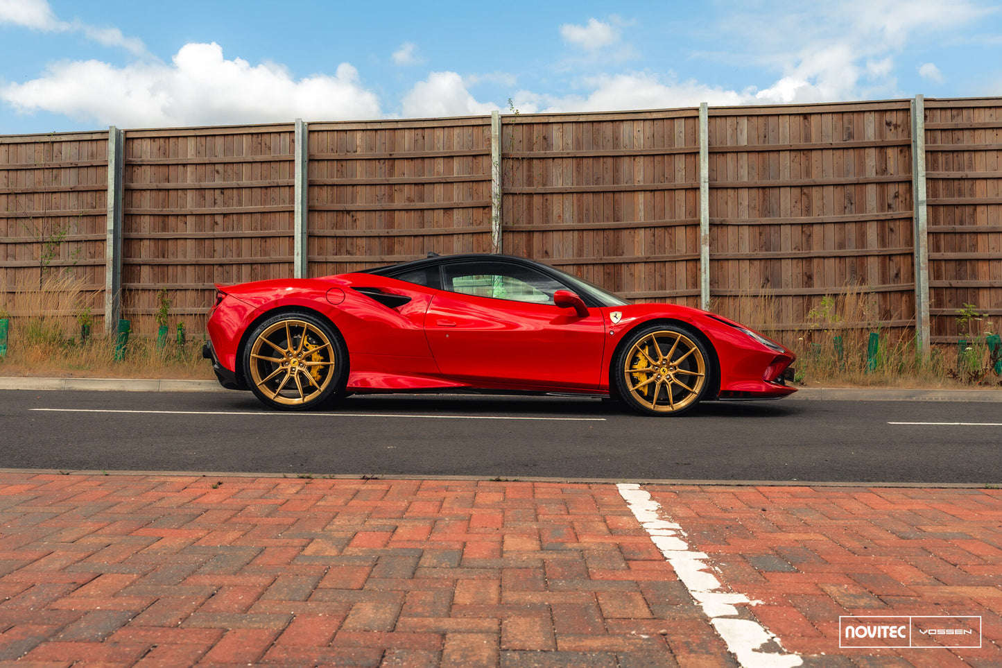 Vossen NF9 Wheel Set for Ferrari F8 - 21 Inch - Imperial Gold brushed