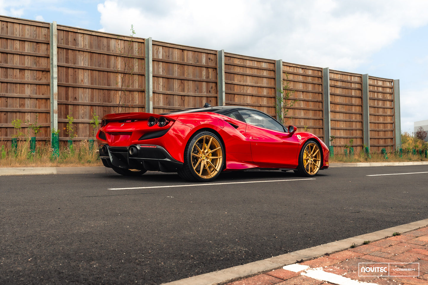 Vossen NF9 Wheel Set for Ferrari F8 - 21 Inch - Imperial Gold brushed