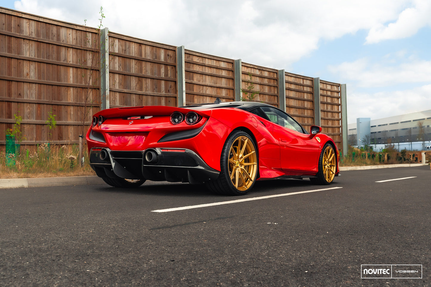 Vossen NF9 Wheel Set for Ferrari F8 - 21 Inch - Imperial Gold brushed