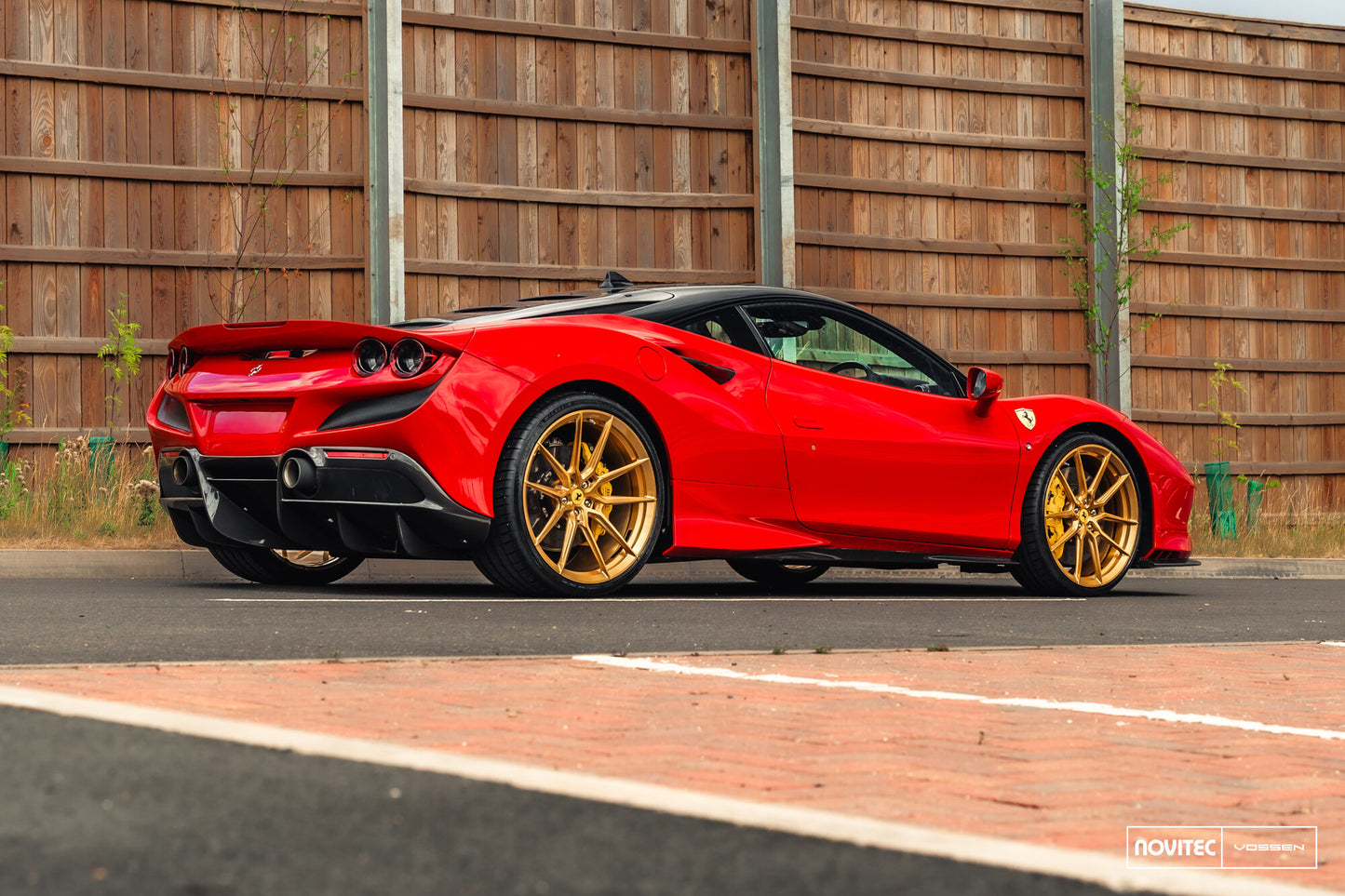 Vossen NF9 Wheel Set for Ferrari F8 - 21 Inch - Imperial Gold brushed