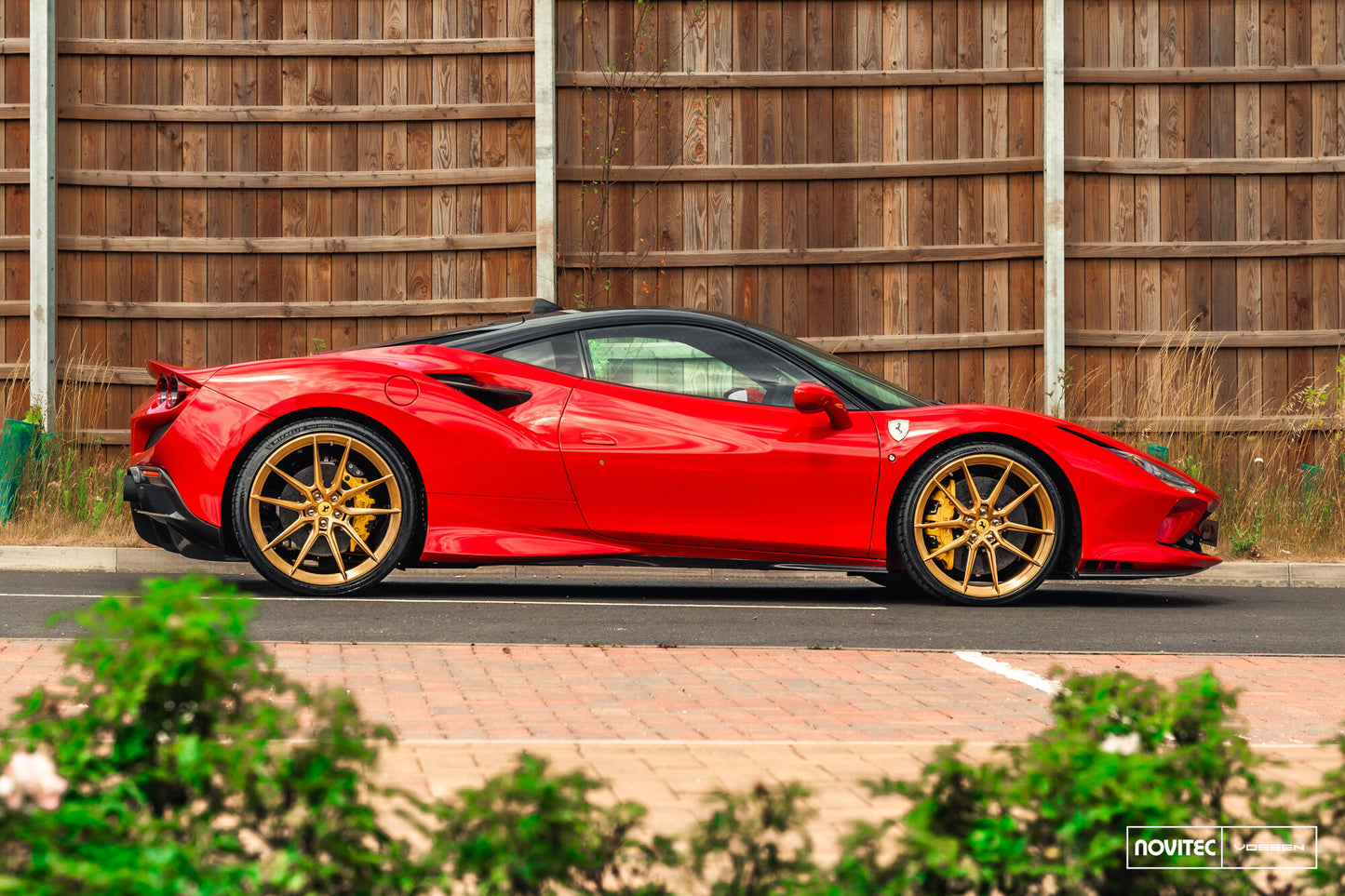 Vossen NF9 Wheel Set for Ferrari F8 - 21 Inch - Imperial Gold brushed