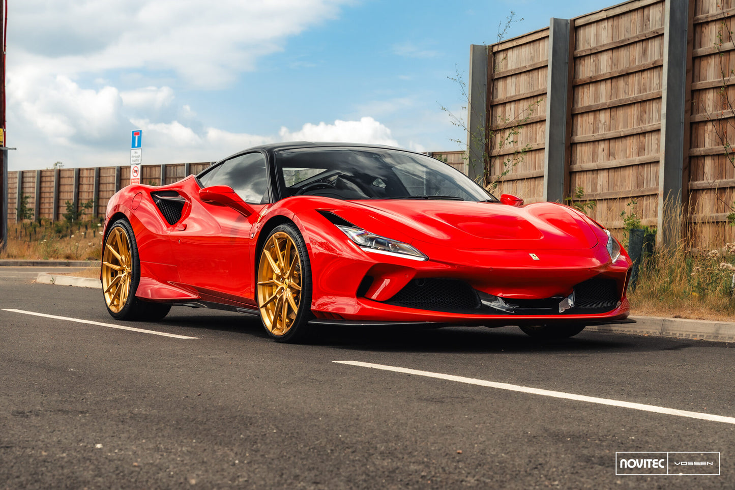 Vossen NF9 Wheel Set for Ferrari F8 - 21 Inch - Imperial Gold brushed