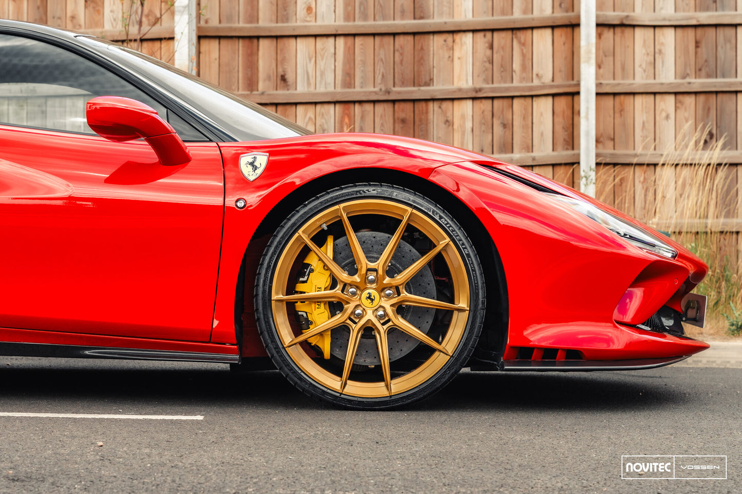 Vossen NF9 Wheel Set for Ferrari F8 - 21 Inch - Imperial Gold brushed