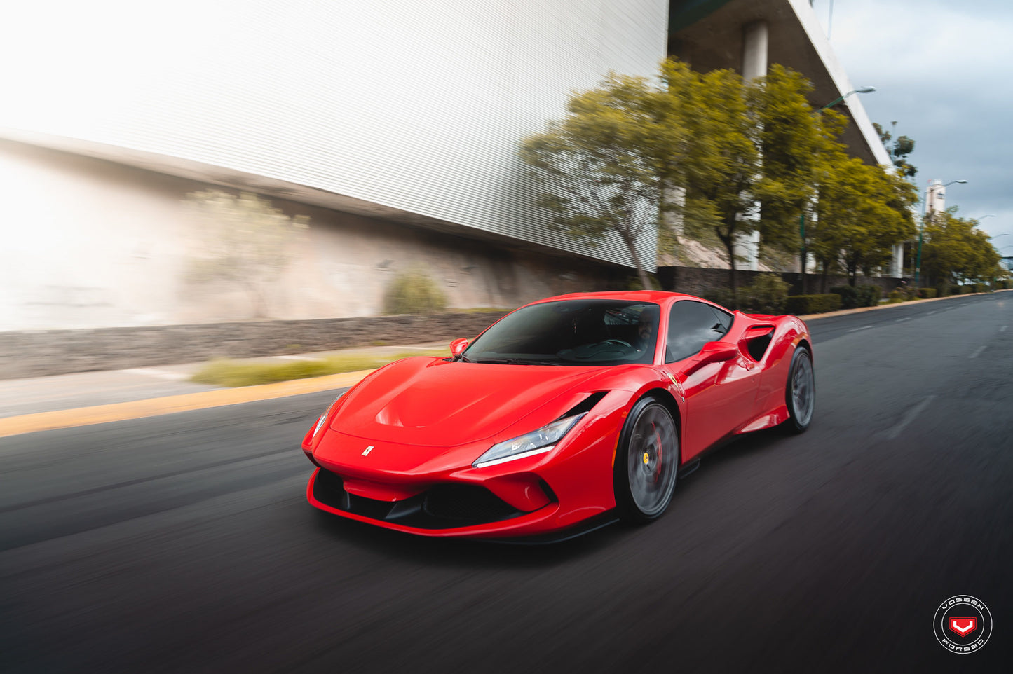 Vossen S17-01 Wheel Set for Ferrari F8 - 21 Inch - Matte Gunmetal