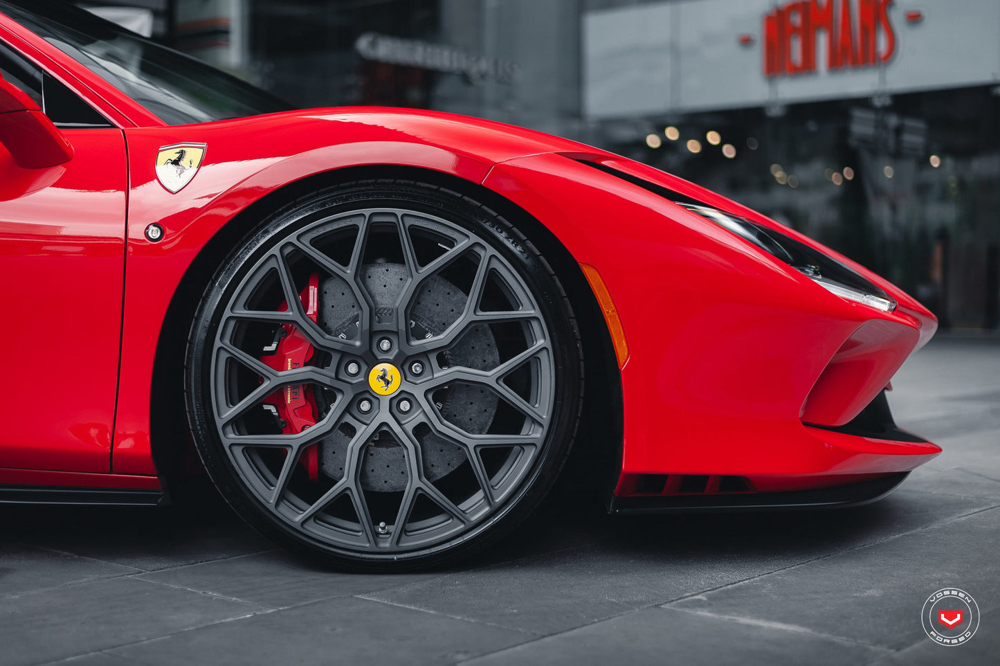 Vossen S17-01 Wheel Set for Ferrari F8 - 21 Inch - Matte Gunmetal