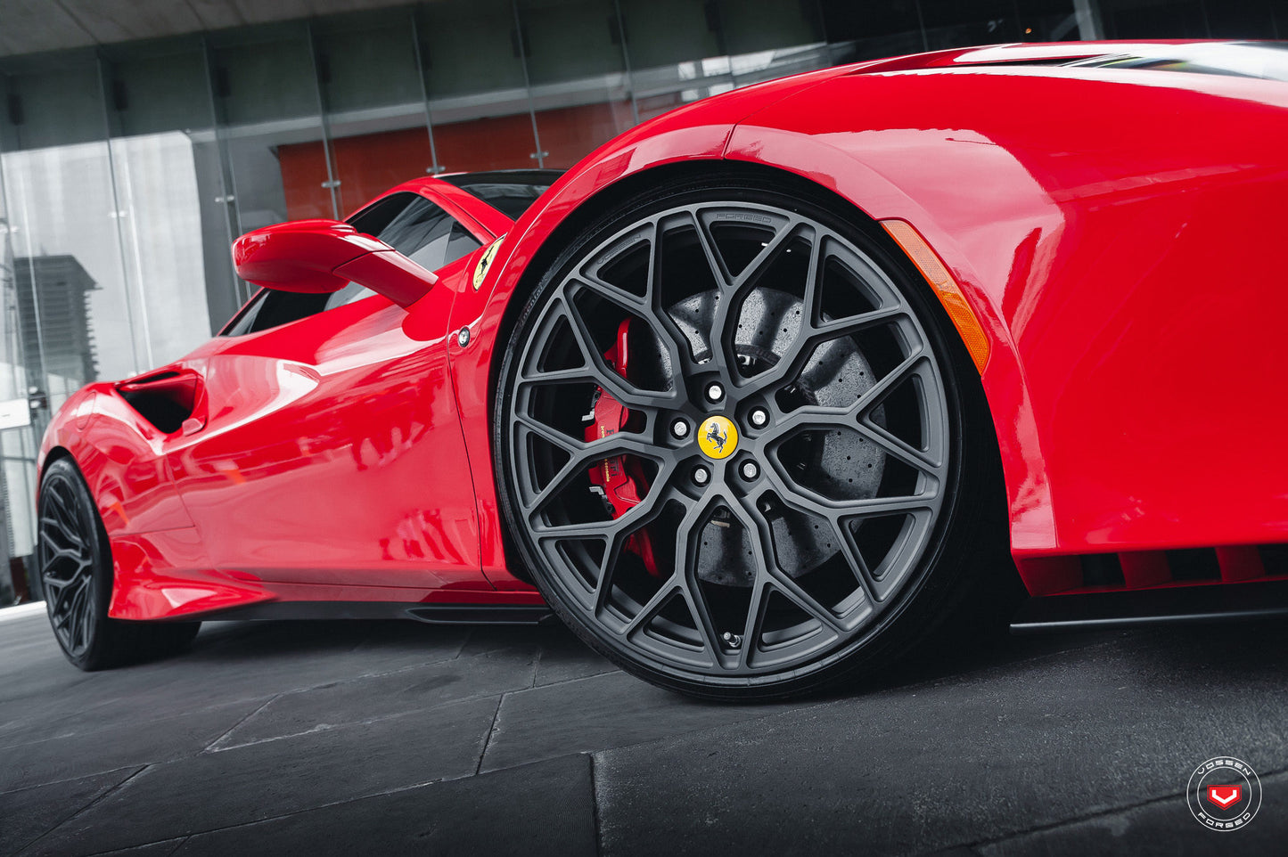 Vossen S17-01 Wheel Set for Ferrari F8 - 21 Inch - Matte Gunmetal