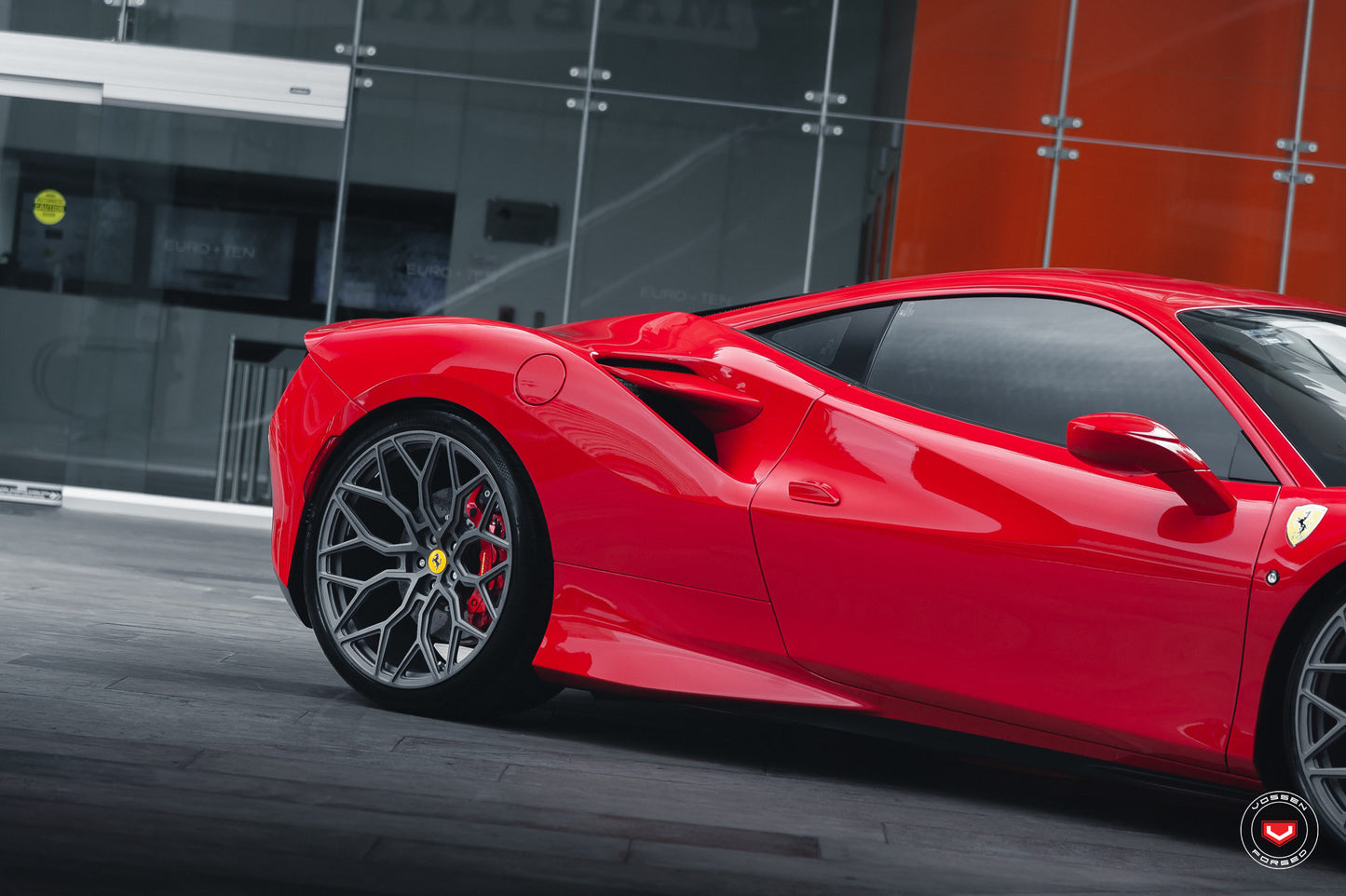 Vossen S17-01 Wheel Set for Ferrari F8 - 21 Inch - Matte Gunmetal
