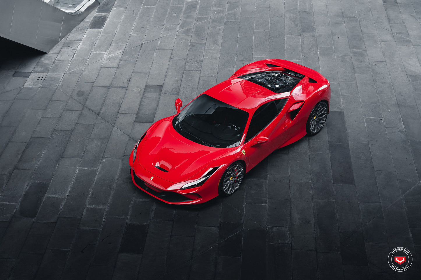 Vossen S17-01 Wheel Set for Ferrari F8 - 21 Inch - Matte Gunmetal