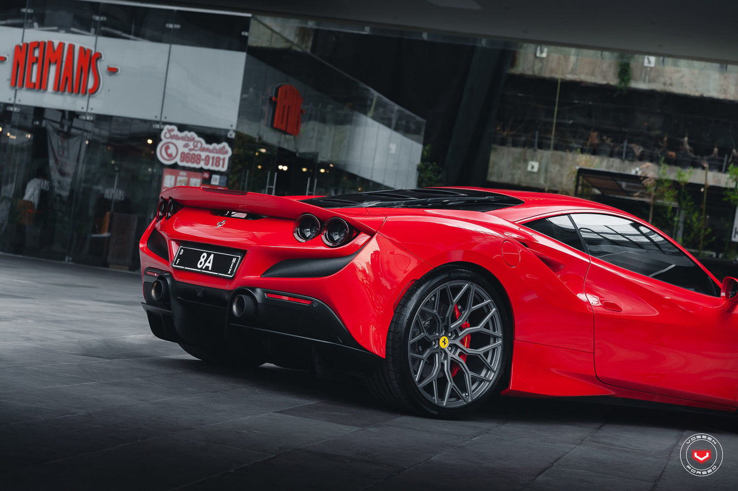Vossen S17-01 Wheel Set for Ferrari F8 - 21 Inch - Matte Gunmetal