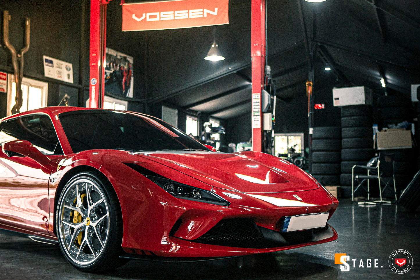 Vossen S21-01 (3-Piece) Wheel Set for Ferrari F8 - 21 Inch - Gloss Clear