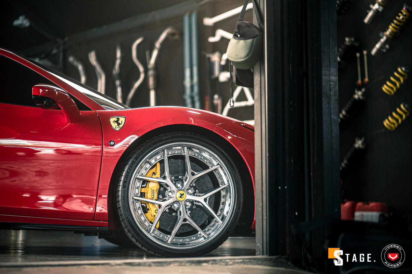 Vossen S21-01 (3-Piece) Wheel Set for Ferrari F8 - 21 Inch - Gloss Clear