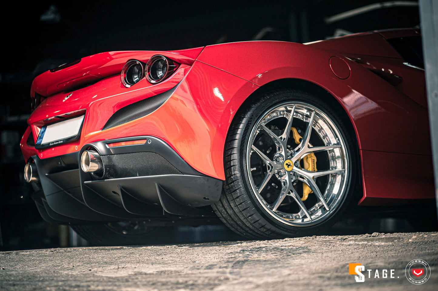 Vossen S21-01 (3-Piece) Wheel Set for Ferrari F8 - 21 Inch - Gloss Clear
