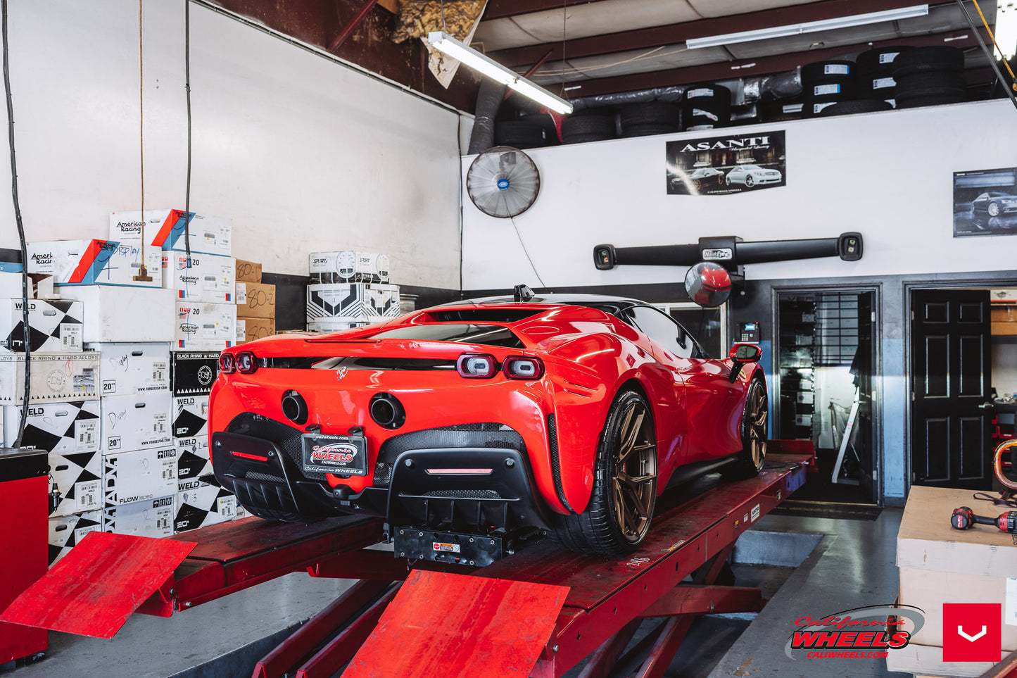 Vossen HF-5 Wheel Set for Ferrari SF90 - 21 Inch - Satin Bronze