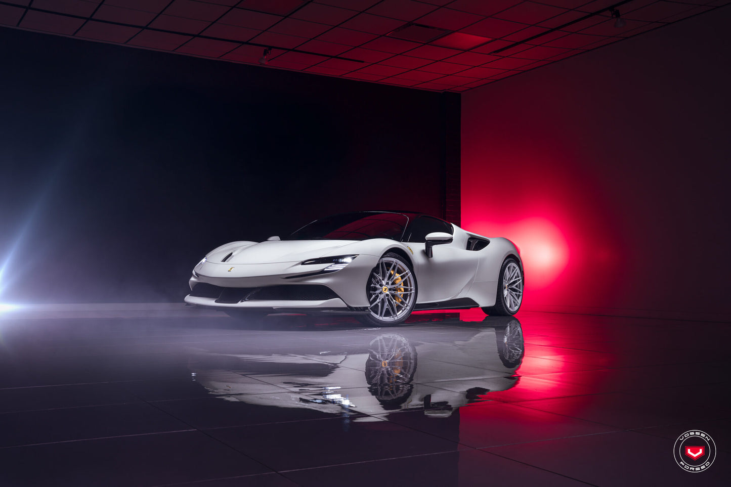 Vossen S21-02 Wheel Set for Ferrari SF90 - 21 Inch - Gloss Clear marbled