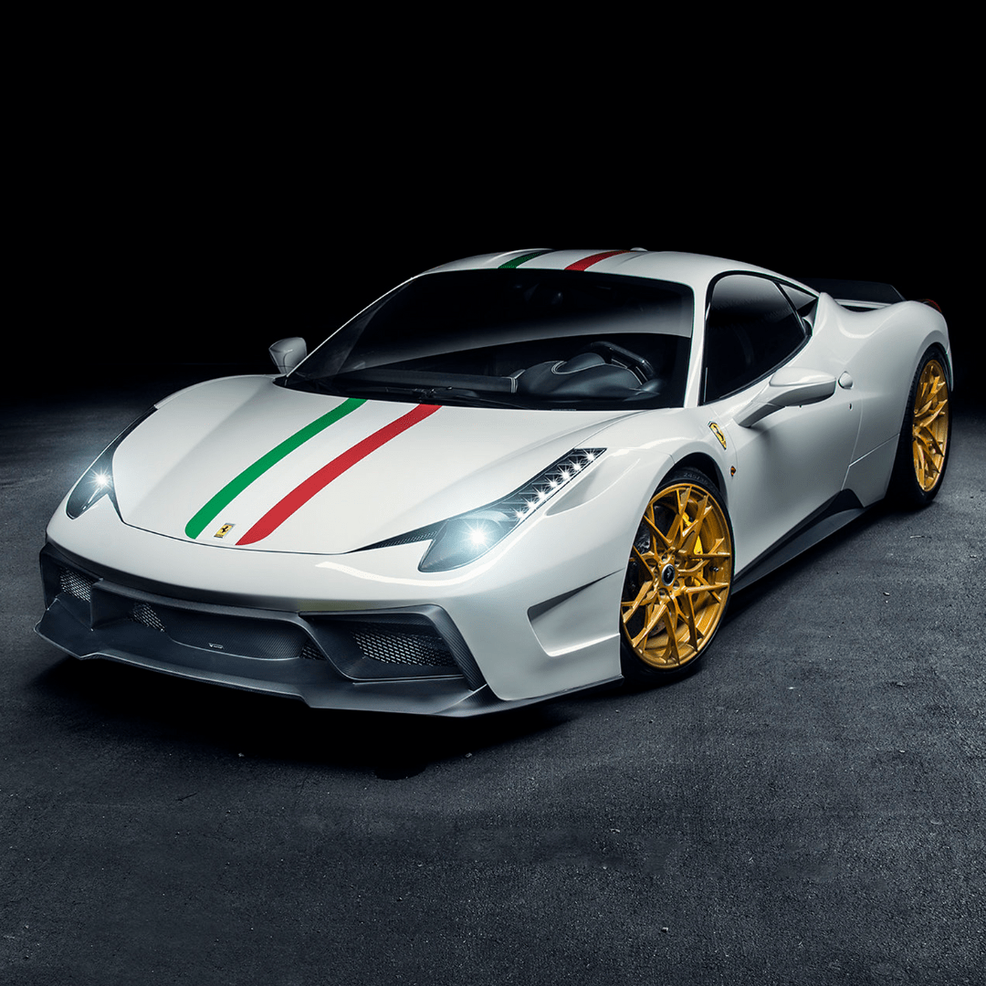 Vorsteiner Ferrari 458 Italia VX Carbon Fiber Front Bumper w/ Front Spoiler