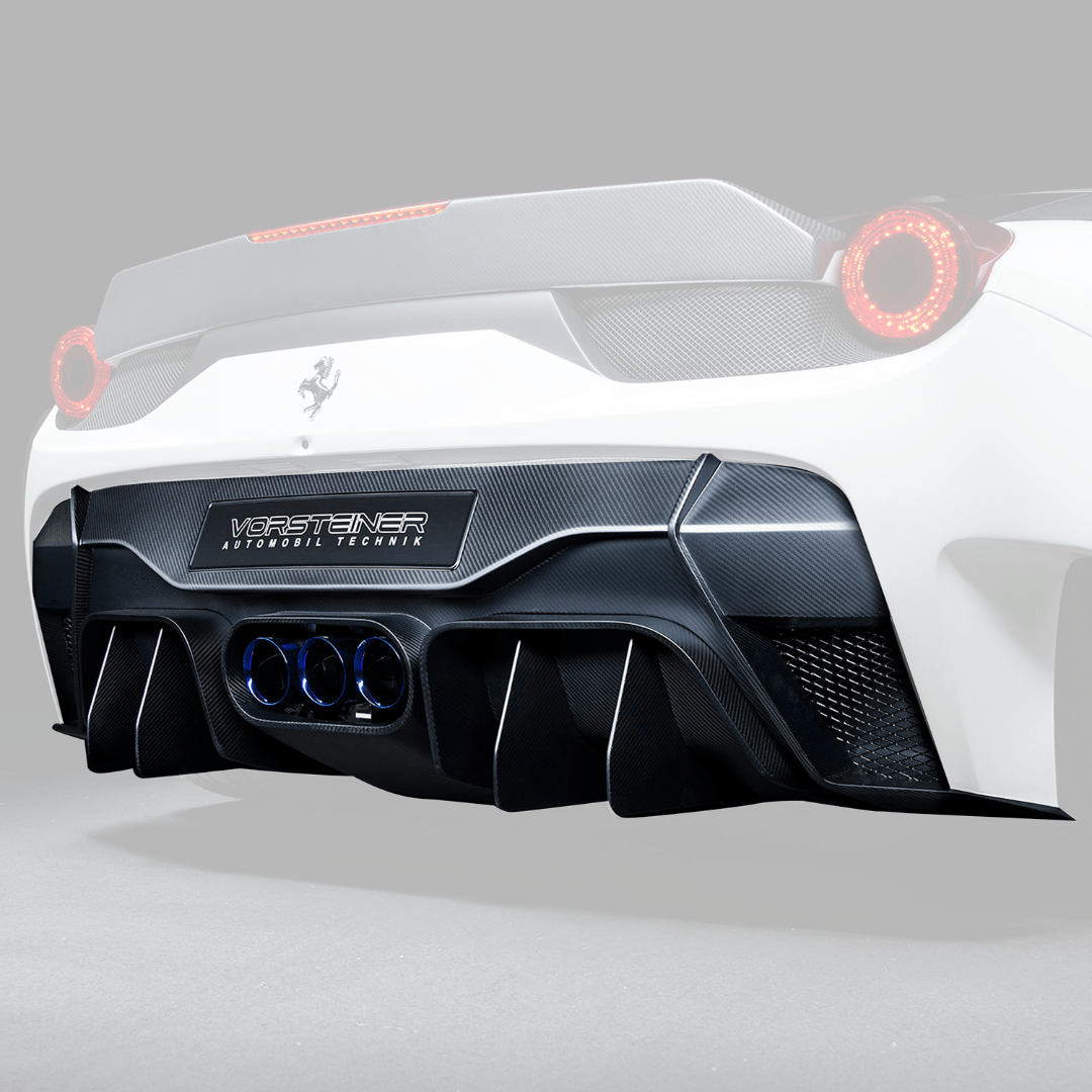 Vorsteiner Ferrari 458 Italia VX Aero Rear Bumper w/ Rear Diffuser (incl. Exhaust Tips)