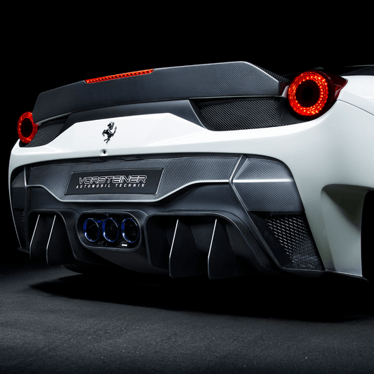 Vorsteiner Ferrari 458 Italia VX Aero Rear Bumper w/ Rear Diffuser (incl. Exhaust Tips)