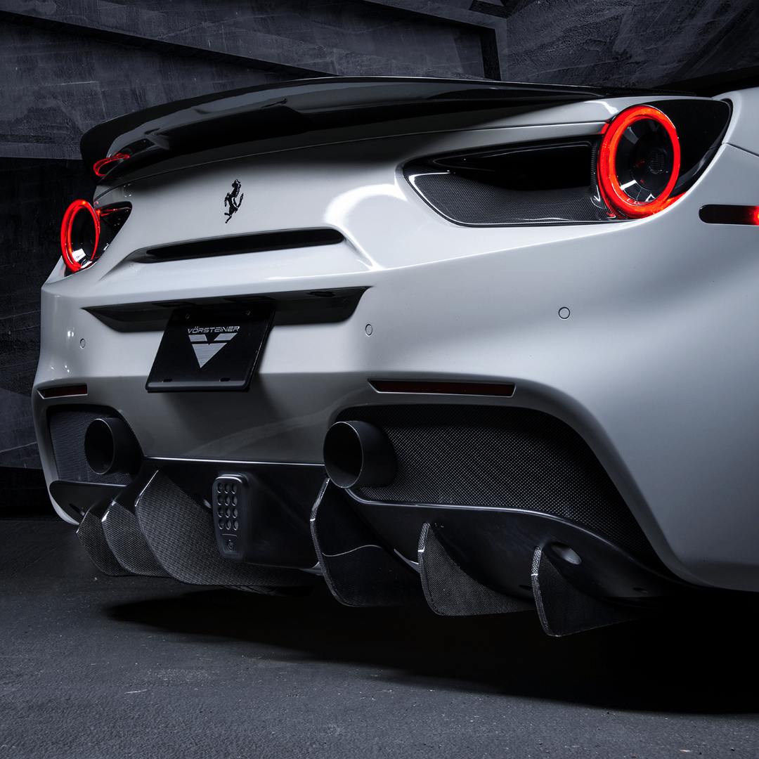 Vorsteiner Ferrari 488 Diavolo Carbon Fiber Rear Diffuser Fins (set of 6)