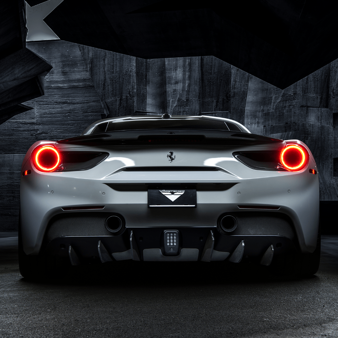 Vorsteiner Ferrari 488 Diavolo Carbon Fiber Rear Diffuser Fins (set of 6)