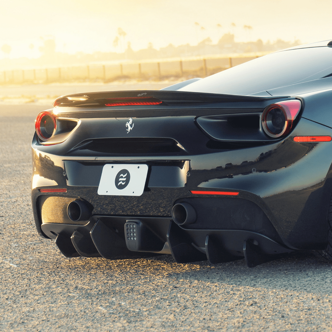 Vorsteiner Ferrari 488 Diavolo Carbon Fiber Rear Diffuser Fins (set of 6)