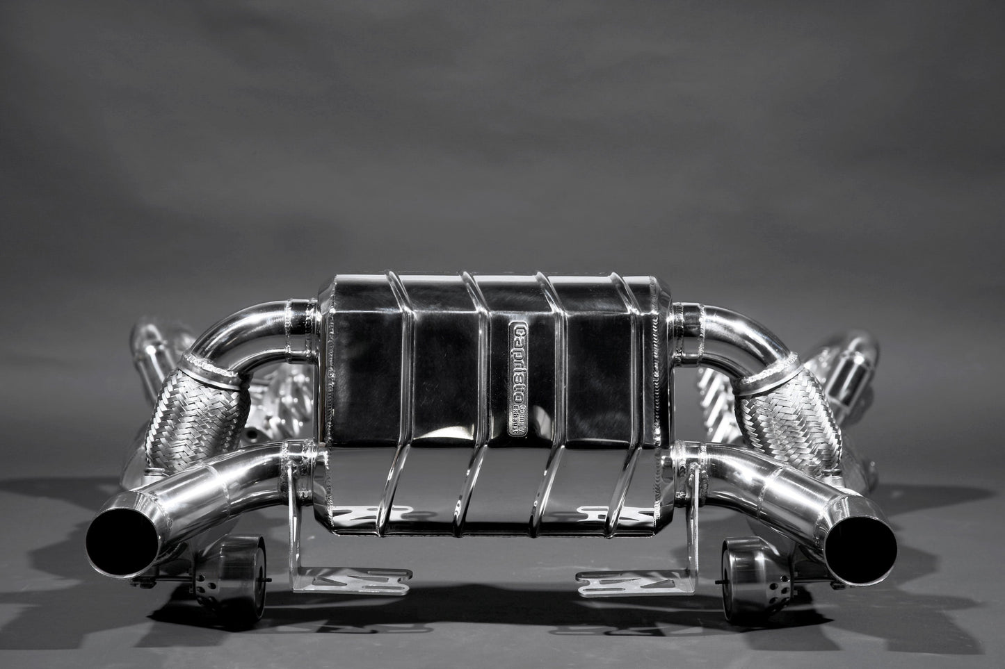 Capristo Ferrari F430 Scuderia/16M - Valved Exhaust, 250 Cell Sport Cats + Heat Protection