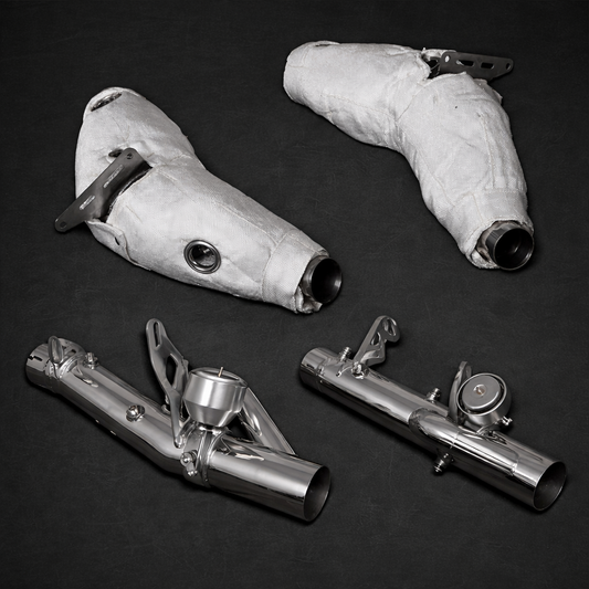 Capristo Ferrari F8 - SET: Valved Exhaust, OPF Spare & Downpipes + Heat Protection
