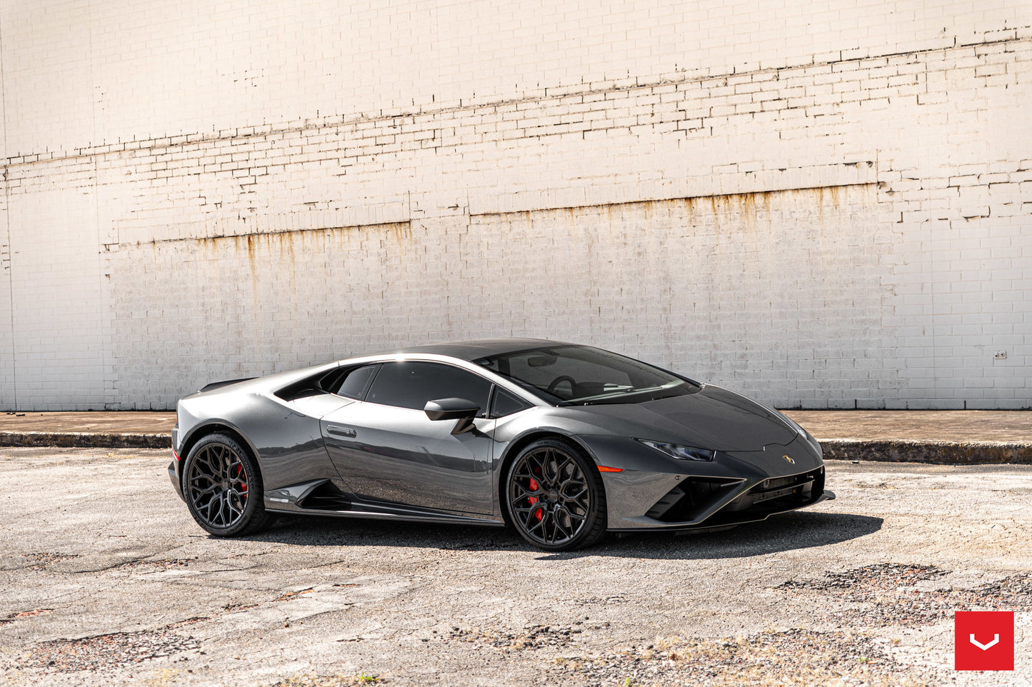 Vossen HF-2 Wheel Set for Lamborghini Huracan - 20 Inch - Gloss Black