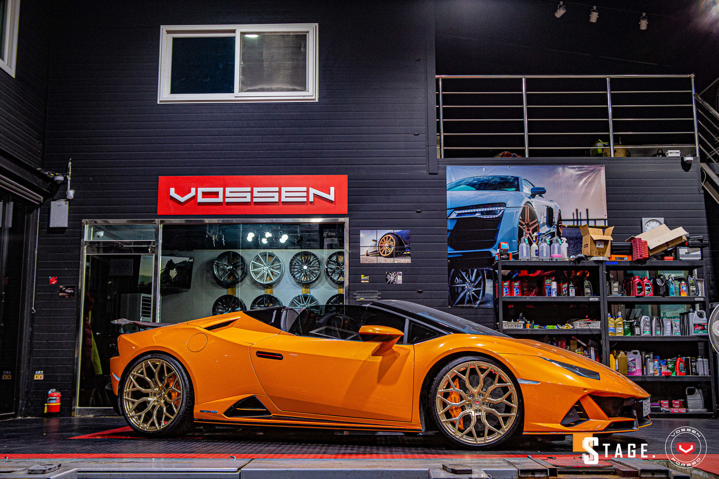 Vossen S17-01 Wheel Set for Lamborghini Huracan - Patina Gold
