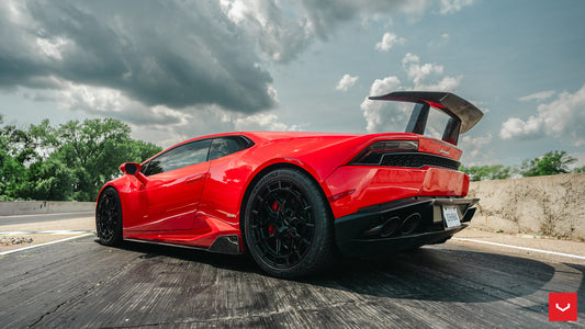 Vossen HFX-1 Wheel Set for Lamborghini Huracan - 20 Inch - Gloss Black