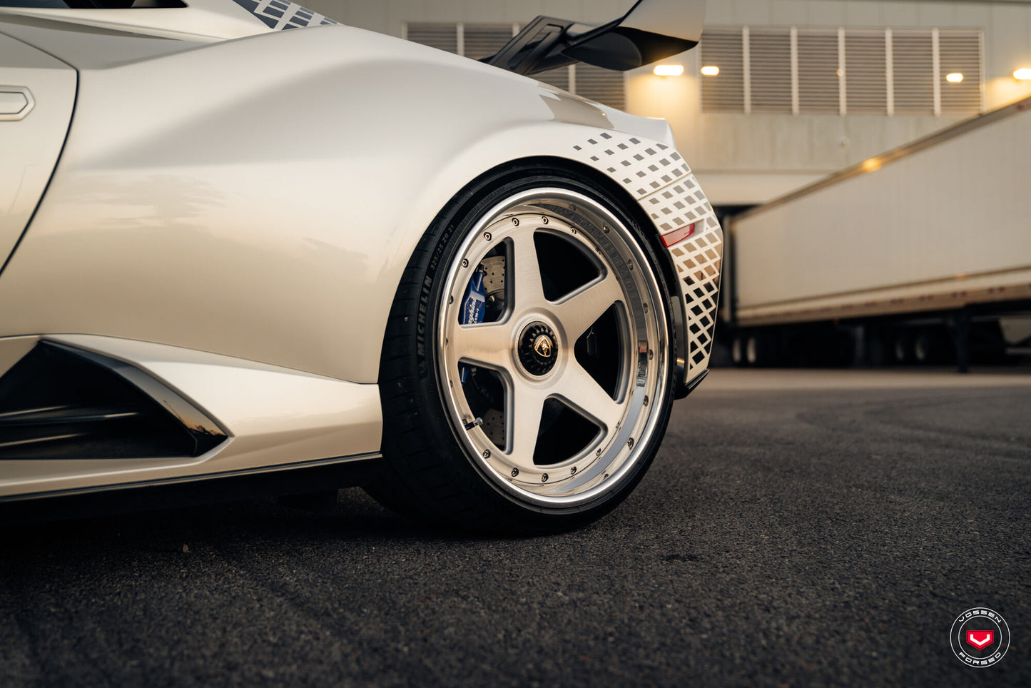 Vossen GEN-01 (3-Piece) Wheel Set for Lamborghini Huracan - 20 Inch - Gloss Clear brushed