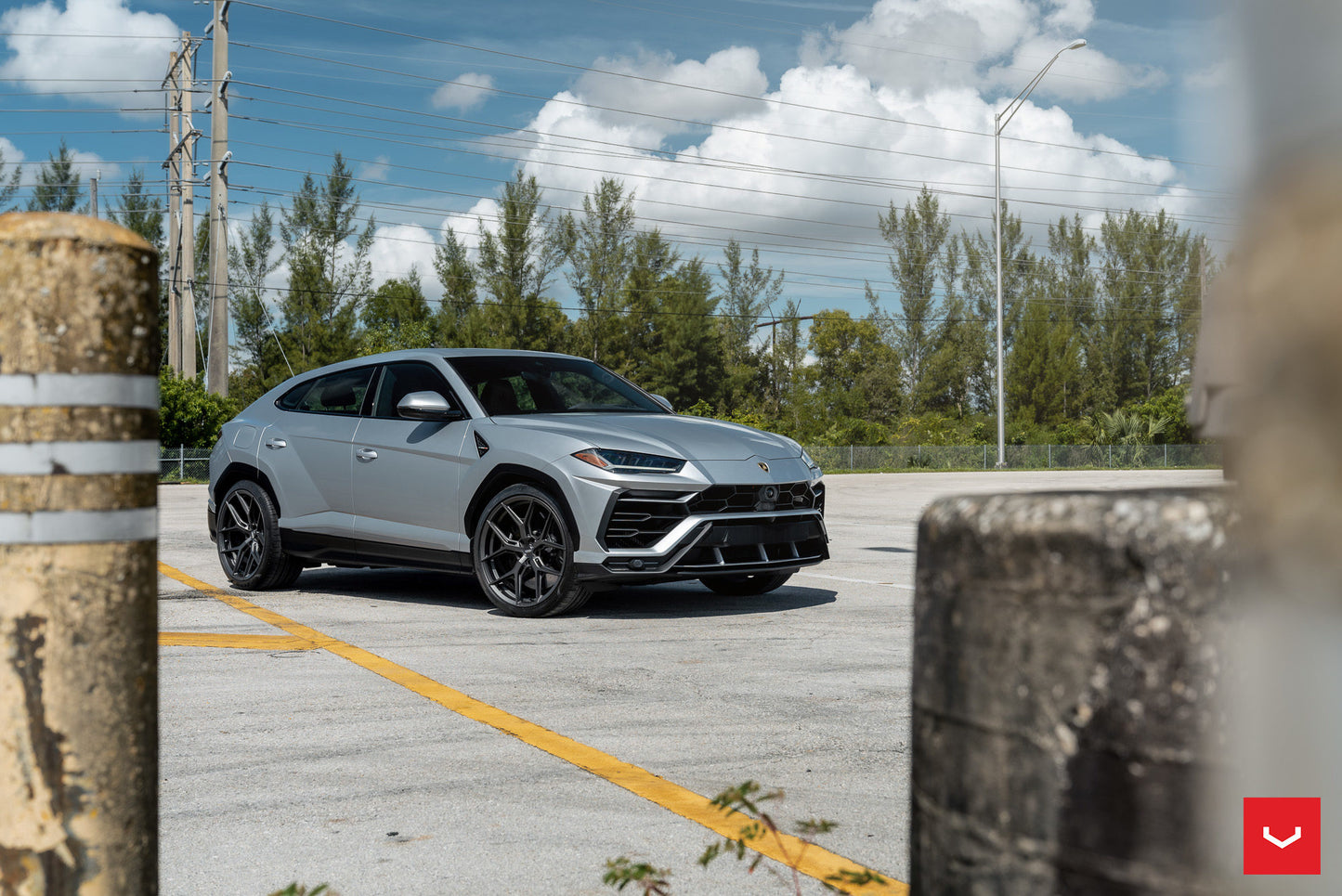 Vossen HF-5 Wheel Set for Lamborghini Urus - 23 Inch - Matte Gunmetal