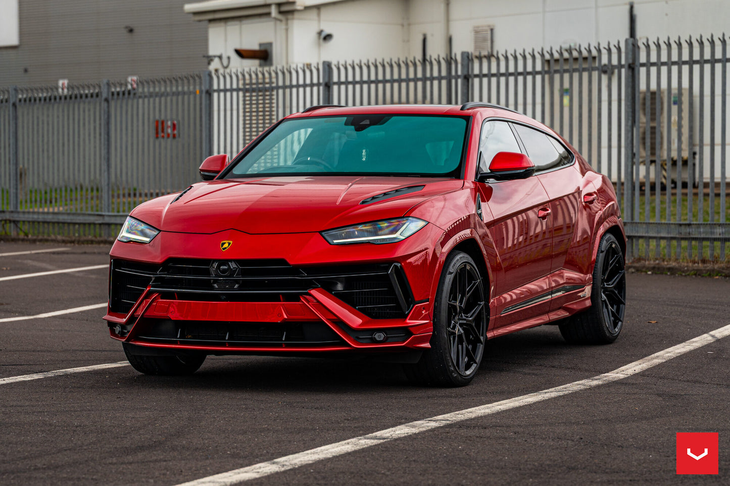 Vossen HF-5 Wheel Set for Lamborghini Urus - 23 Inch - Gloss Black