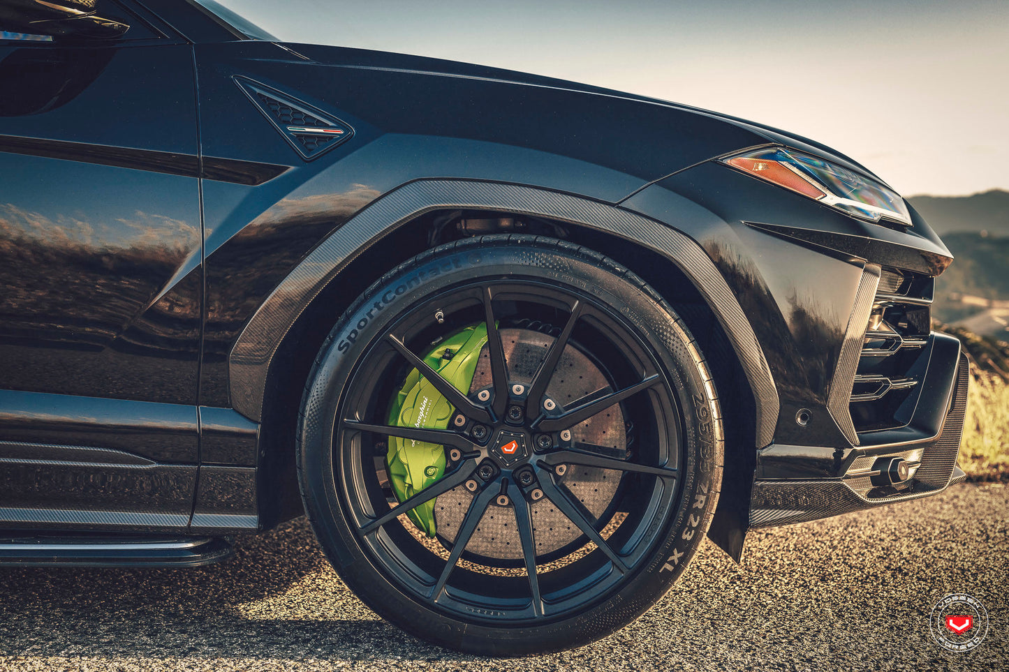Vossen M-X2 Wheel Set for Lamborghini Urus - 23 Inch - Satin Black