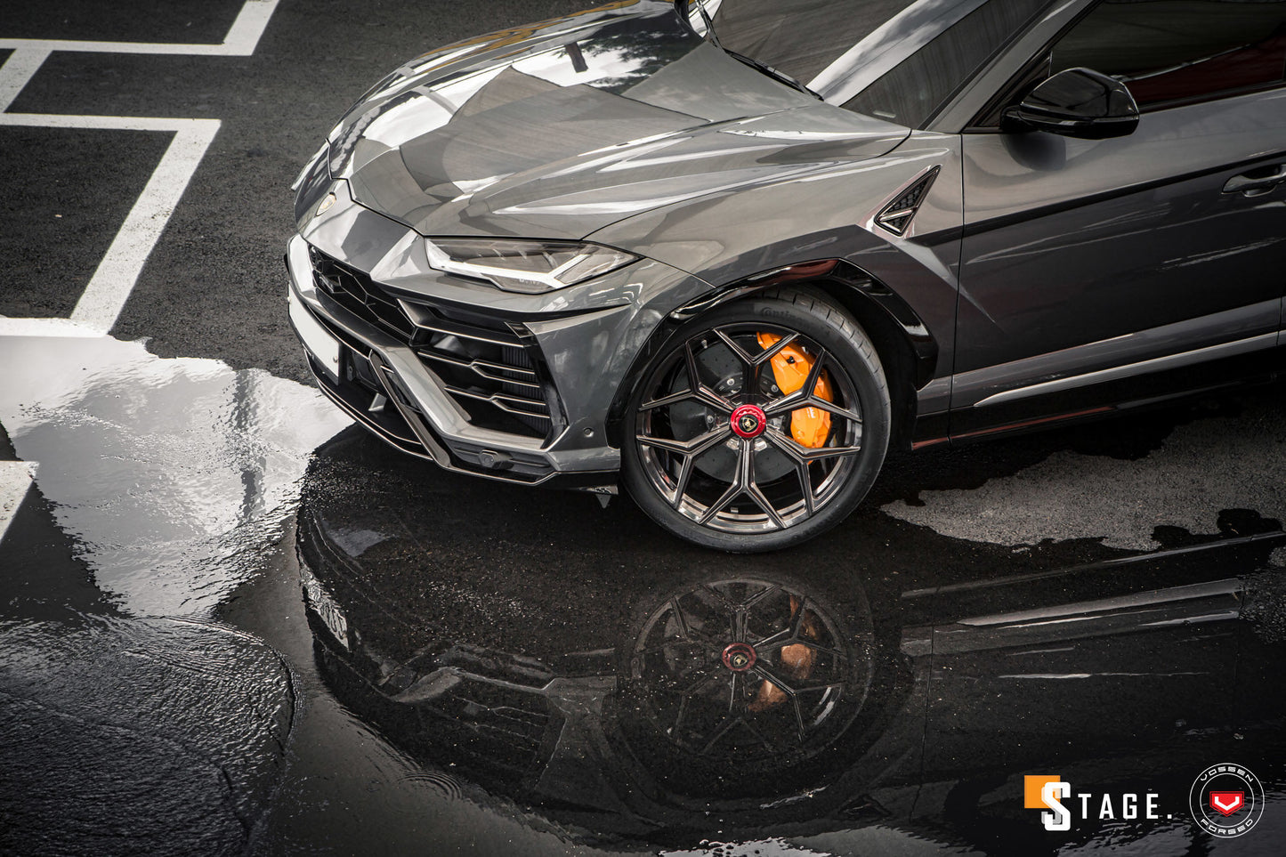 Vossen NL4 Wheel Set for Lamborghini Urus - 23 Inch - Midnight Smoke