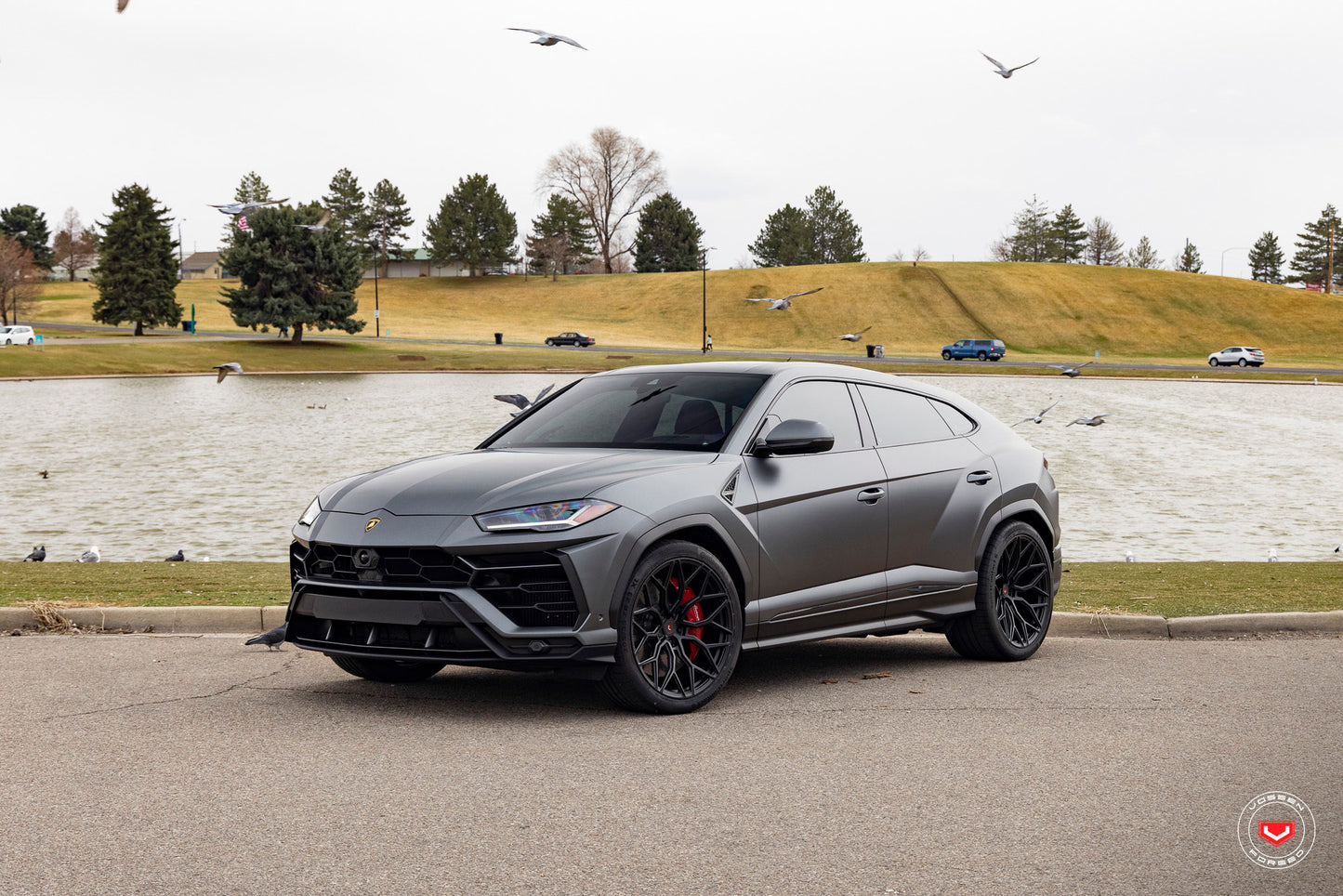 Vossen S17-01 Wheel Set for Lamborghini Urus - 23 Inch - Satin Black