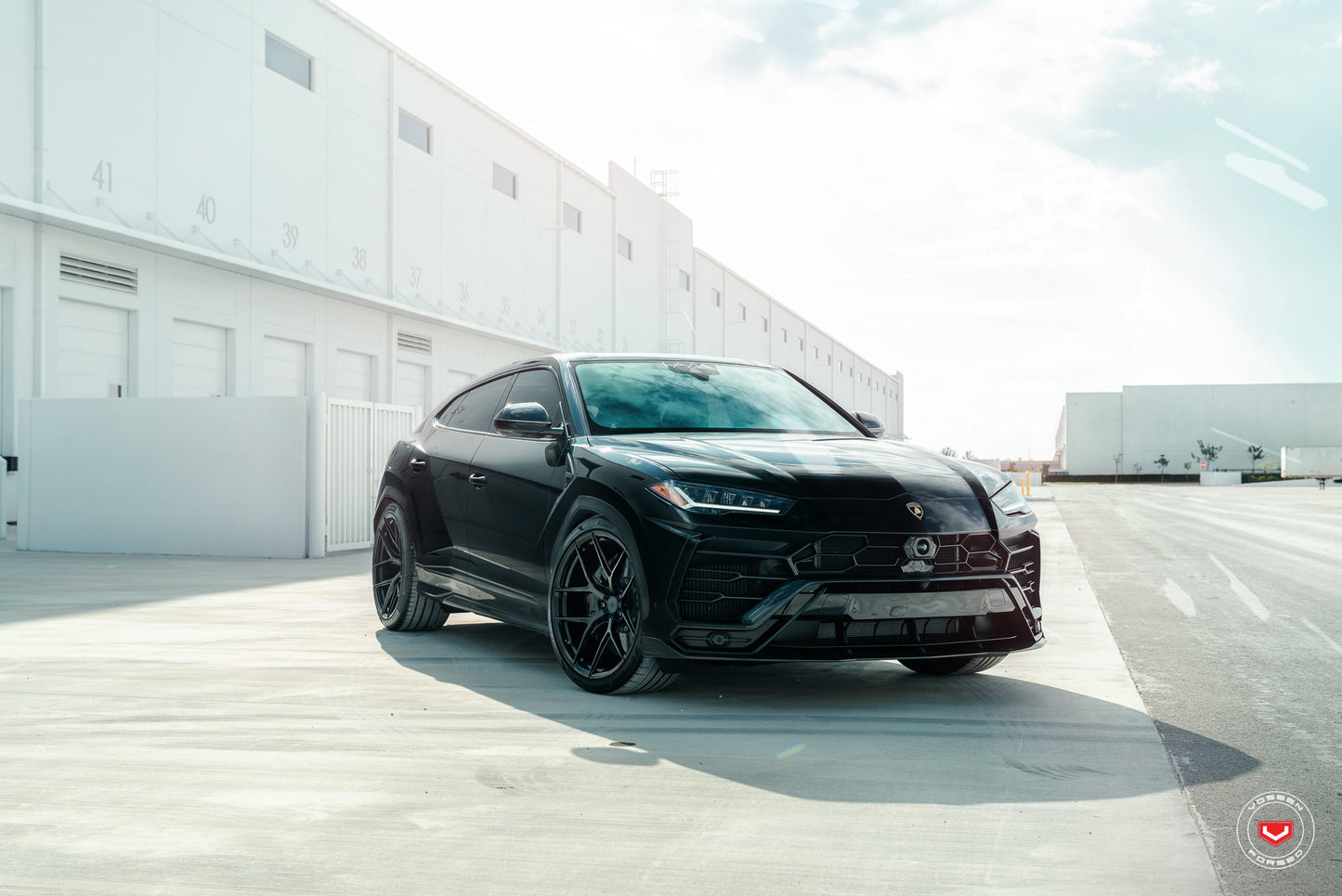 Vossen S21-01 Wheel Set for Lamborghini Urus - 23 Inch - Gloss Black