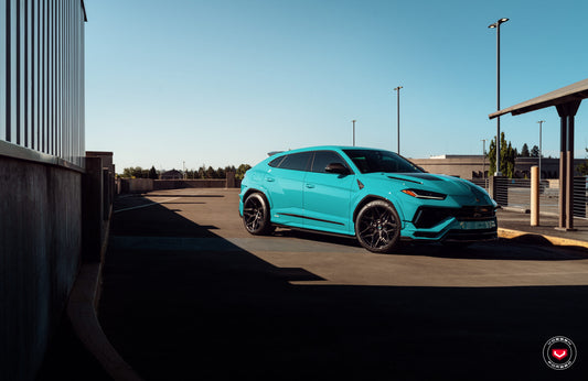 Vossen S21-08 Wheel Set for Lamborghini Urus - 23 Inch - Midnight Smoke marbled