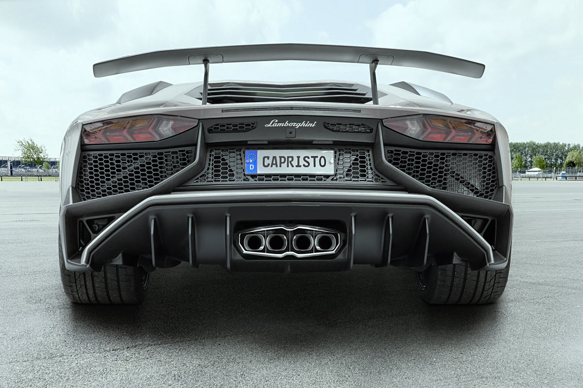 Capristo Lamborghini Aventador LP750 SV - Valved Exhaust + Carbon/Stainless Frame - view 2