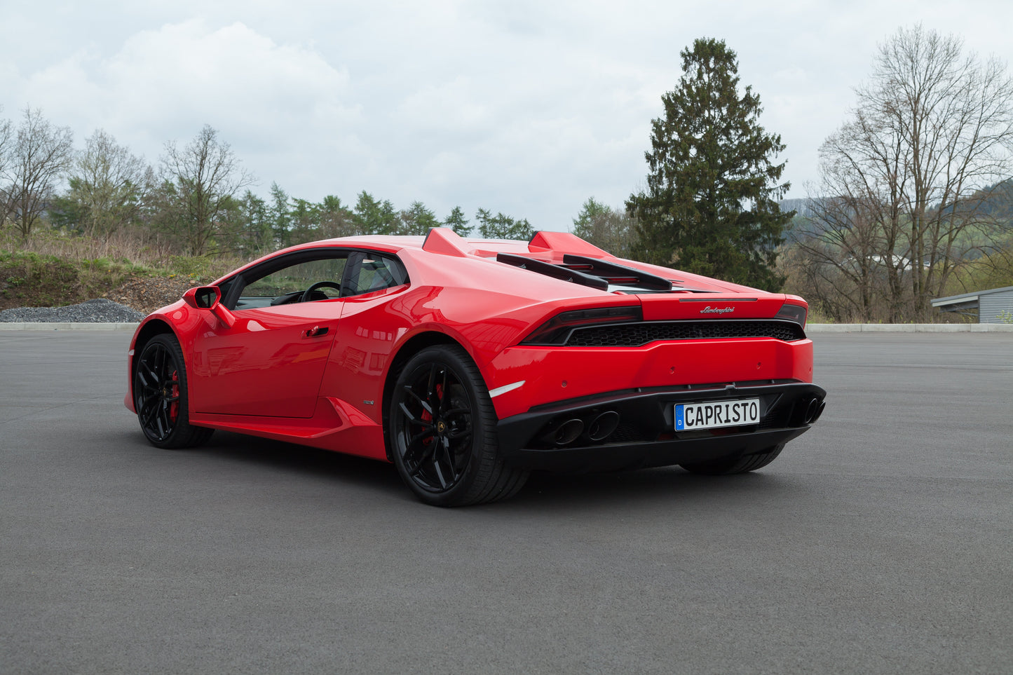 Capristo Lamborghini Huracan - Carbon Fiber + Glass Bonnet (With Scoops)