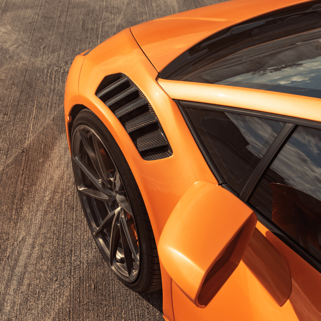 Vorsteiner Lamborghini Huracan Novara Edizione Aero Front Fenders w/Integrated Vents and Splash Shields (2x2 Gloss Carbon)