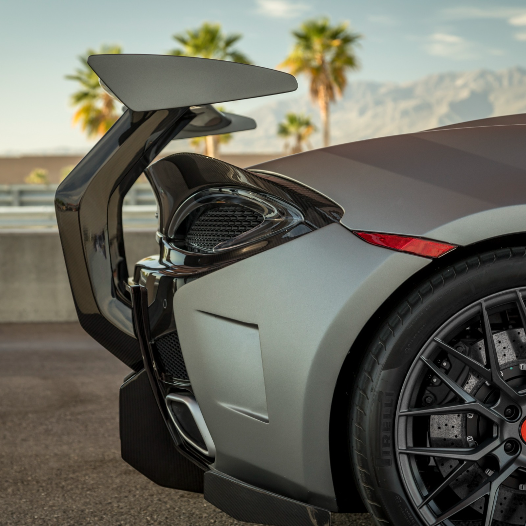 Vorsteiner Mclaren 570S VX Aero Wing Blade Carbon Fiber w/ Carbon Fiber Uprights