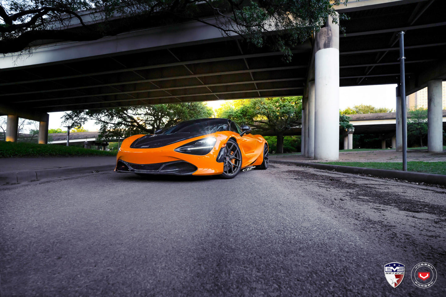 Vossen S21-01 Wheel Set for McLaren 720S - 20 Inch - Matte Midnight Smoke