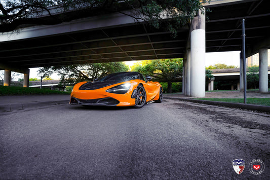 Vossen S21-01 Wheel Set for McLaren 720S - 20 Inch - Matte Midnight Smoke