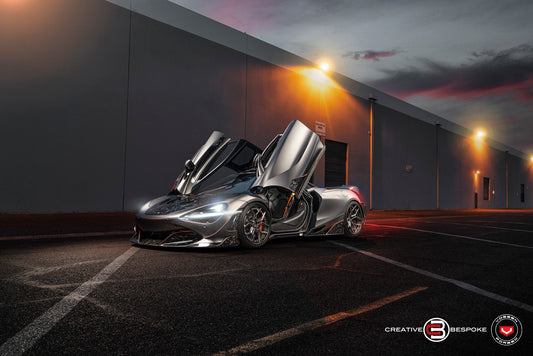 Vossen EVO-3R (3-Piece) Wheel Set for McLaren 720S - 20 Inch - Dark Smoke