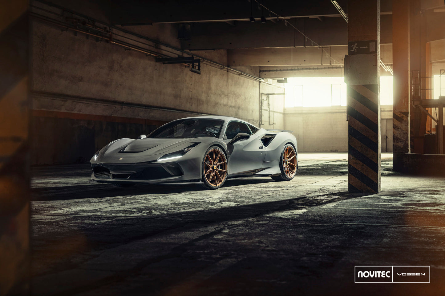 Vossen NF10 Wheel Set for Ferrari F8 - 21 Inch - Matte Brickell Bronze