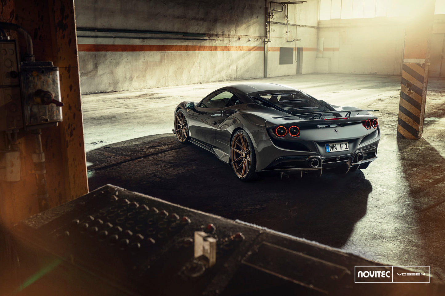 Vossen NF10 Wheel Set for Ferrari F8 - 21 Inch - Matte Brickell Bronze
